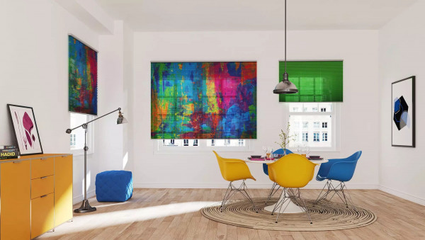 farbiges Plissee Modell Pollock